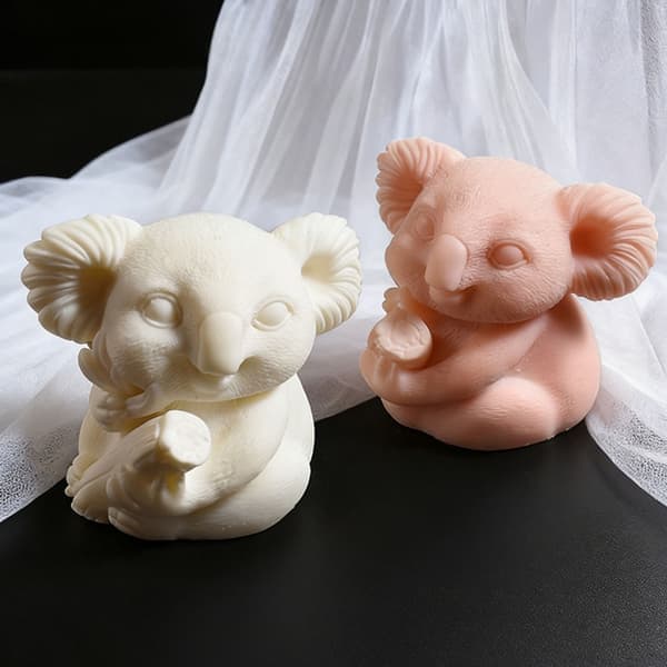 Tegneserie Søt 3D Koala Silikonform Håndlaget Såpe Stearinlys Form
