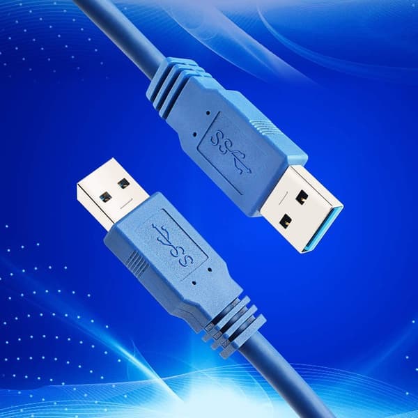 NÖRDIC USB3.1-kabel typ A hane till typ A hane 5Gbps 3m USB3.0