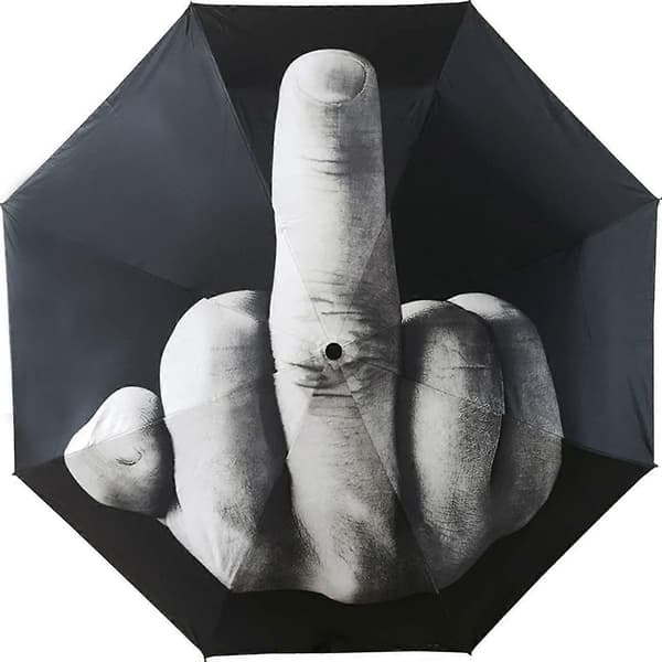 Kreativ Langfingerparaply Morsomt Sammenleggbart Design, Perfekt Gave til Menn/Kvinner