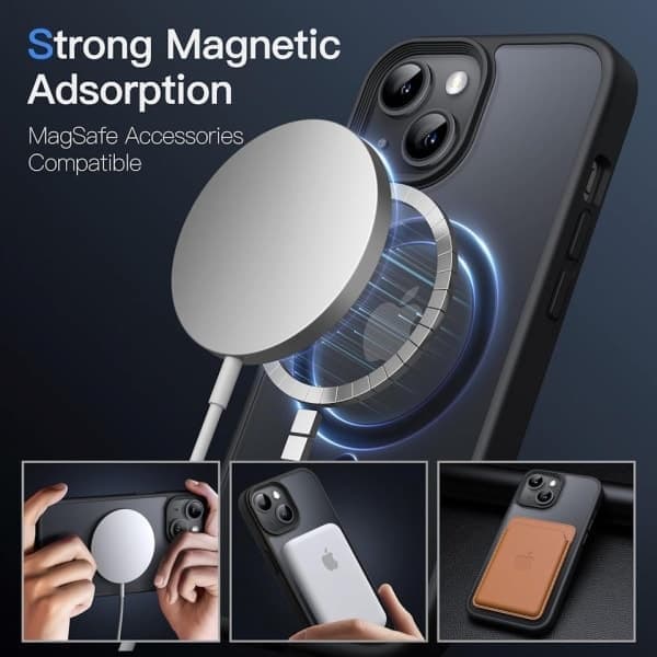 iPhone 15 Svart Magsafe-deksel