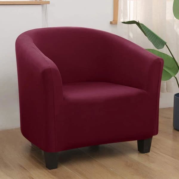 Stretch Cabriolet fåtöljöverdrag - Vinröd - Storlek 70-90 cm - Reptålig