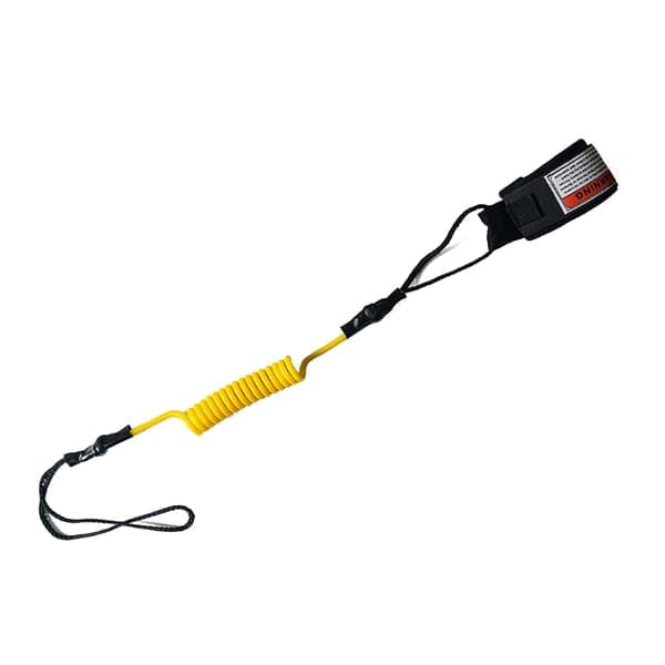 Stand-Up Paddle Board Surfbräda Wrap Leash SUP Leash Handrep Handledsrem med Justerbara Ankelmanschetter för Paddleboard Gul Yellow