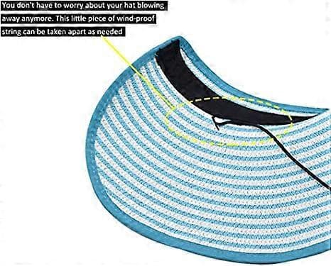 Dam Solhatt Vikbar Stråhatt Sommar Strand Vikbar Hatt Floppy Bredbrättad Hatt Djup Stil Justerbar