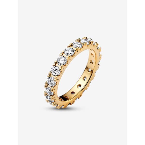 Pandora - Glitrende Evighetsring - 14k gullbelegg Omkrets: 56mm Circumference: 56mm