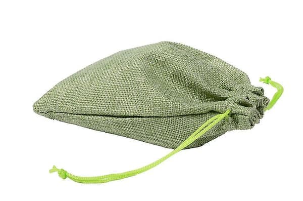 7*9cm Gjenbrukbare Små Bomullsnettposer Lys Lilla (1 stk)