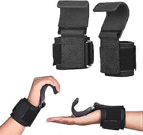 Vektløfterkroker for kvinner og menn, håndleddsstropper for pull-ups, vektløfterstroppkroker for hjemmetrening