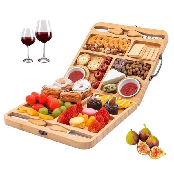 Charkbricka Set - Dazhu Ostbricka Set - Inflyttningspresent, Bröllopspresent, Möhippa Present, Födelsedagspresent för Kvinnor