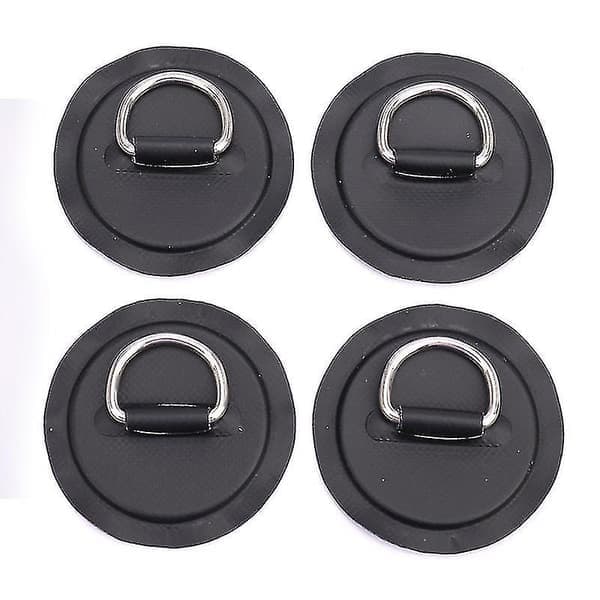 4 stk. Surfbræt Jolle Båd PVC Patch D-ring Dæk Rigging Sup Rund Ring Pad Ha