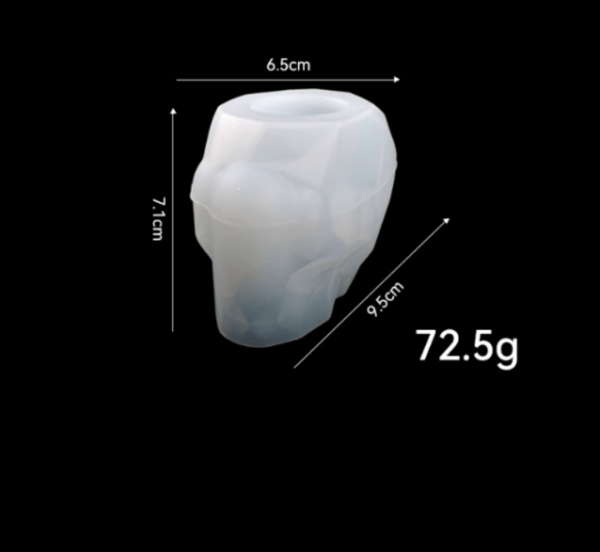 3D kraniepenholderform, 2-delt Halloween stearinlysformfremstilling