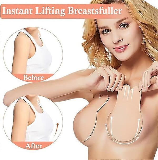 1 par silikon brystvorteputer selvklebende push-up BH