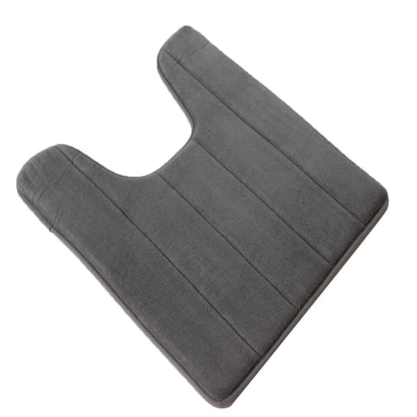 U-formet toalettmatte i memory foam, sklisikker elastisk baderomsmatte, 40*60cm