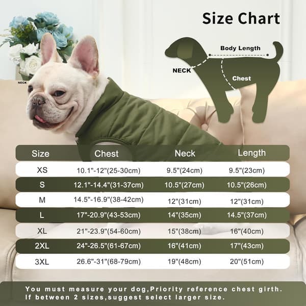 Vindtät Hundjacka med 2-Lagers Fleece Foder - Extra Varm och Mjuk Vinterjacka röd M red M