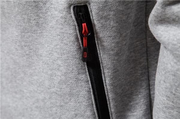 Hettegenser for menn, glidelås, lette jakker, ny grå XXL New Grey XXL