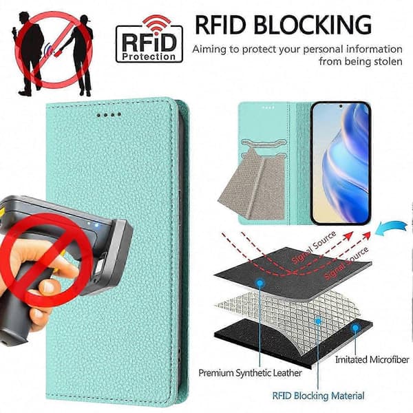 Realme 16 PRO Plus 5G Cover, Magnetisk Læderpung med Kortpladser og RFID-blokering