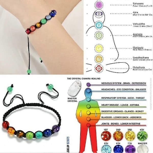 Sten Yoga Balanserande Reiki Healing Lyckoamulett Armband Diffuser Armband