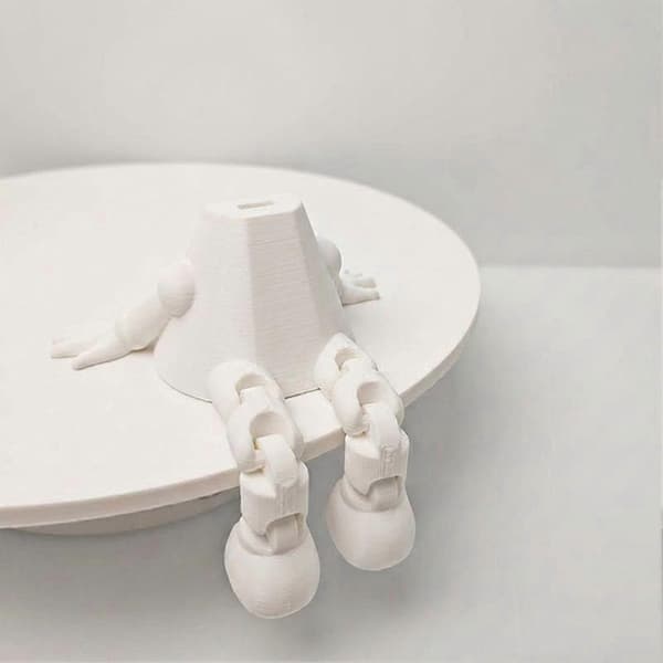 Til Xiaozhi AI stemmechat robot legetøj etui base 3D print robot krop skal til AI stemmechat robot A farve