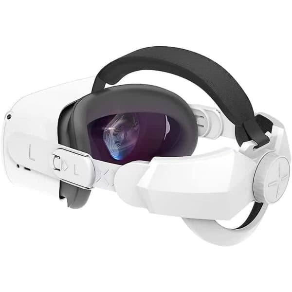 Elite hovedbånd kompatibelt med Oculus Quest 2 tilbehør justerbart reducerer hovedtryk komfort VR-gaming