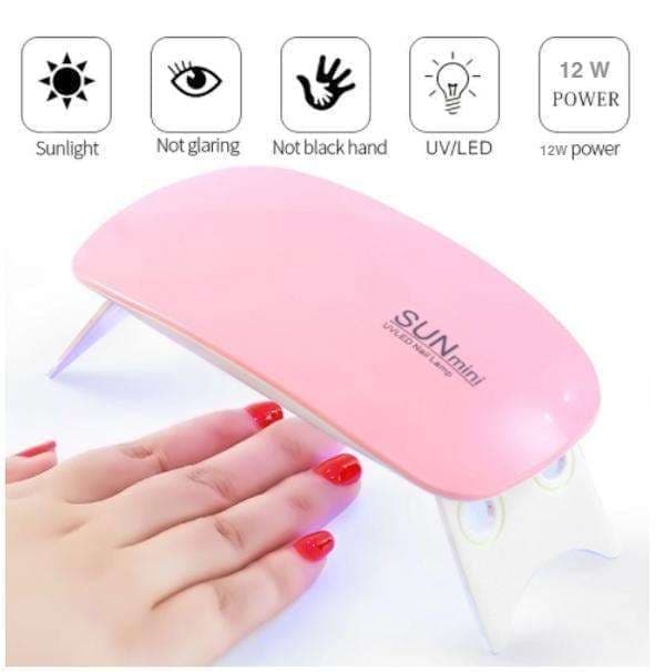 Polygel neglesæt Cover 30g med LED-lampe, dual forms & tilbehør Pink