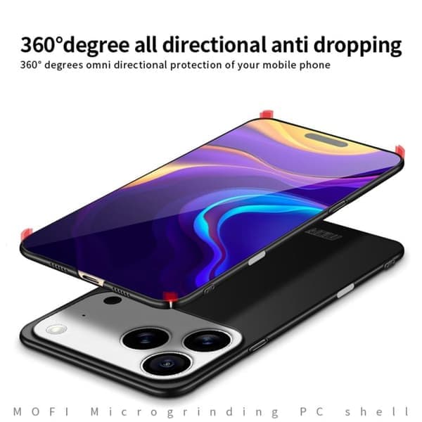 iPhone 17 Pro Deksel MOFI Frostet PC Ultratynt Hardt Blått Blå