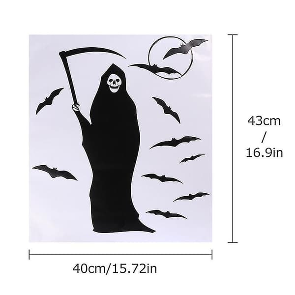 1 stk. Halloween-vægpapir til Halloween-dekorationer