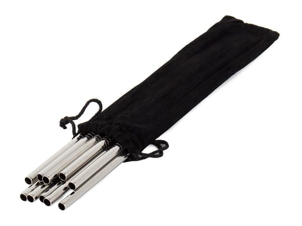 Sugrör i metall / Metallsugrör - 10-pack