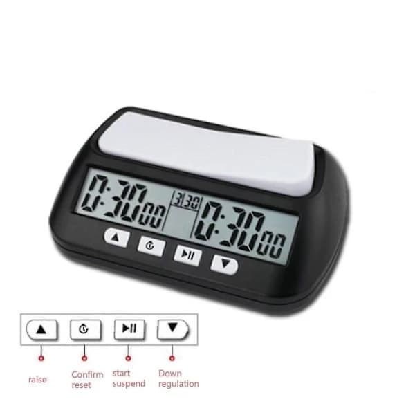 (AZC) 2024 Schack Basic Digital Schackklocka och Speltimer, Klocka Digital Armbandsur Timer