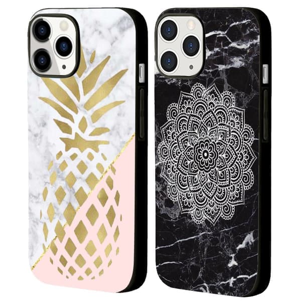 2 stk Marmor Ananas iPhone 15 Pro Deksel, Gutter og Jenter Apple iPhone 15 Pro Max Deksel til iPhone 15 Plus 15 Pro 15 Pro Max Svart iPhone 15 Plus iPhone 15 Plus