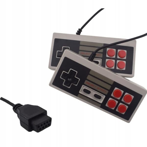 Retro Videospelskonsol med 620 Klassiska Spel och Dubbla Handkontroller