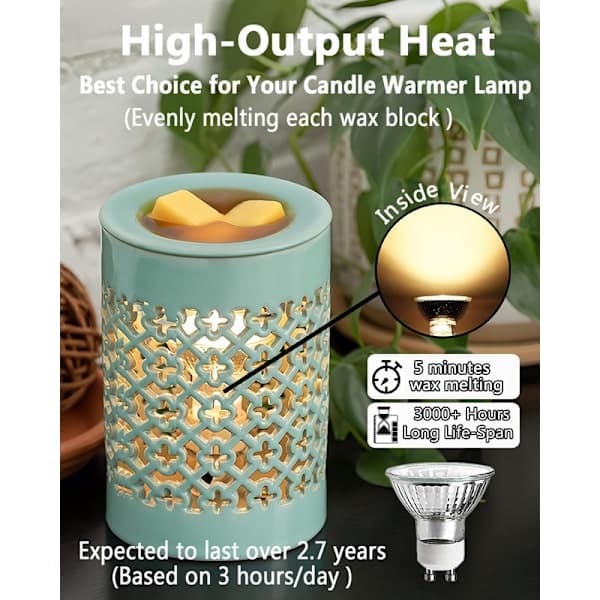 8-pack GU10 Halogenlampor 35W, 220V GU10 Halogen Spotlight 2800K Varmvit 8 35W
