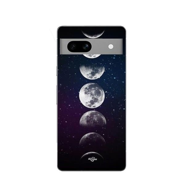 Maniacase cover til Google Pixel 7a månefase natstjerne sort