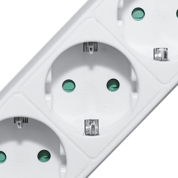 Lavprofil 3-stikkontakt strømskinne med barnesikring [JSR] Tre stikkontakter 5M Three socket 5M