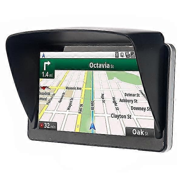 Universal bländskydd för 7-tums bil-GPS-navigator (svart)