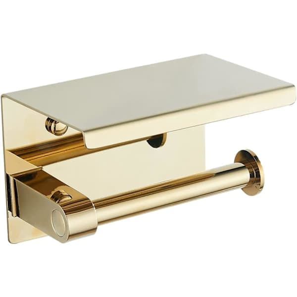 Toalettpapirholder Gull 304 Rustfritt Stål Toalettpapirholder