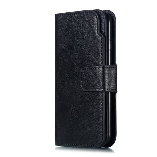 iPhone 7/8/SE (2020/2022) - Wallet Case med 9 Kortpladser - Sort