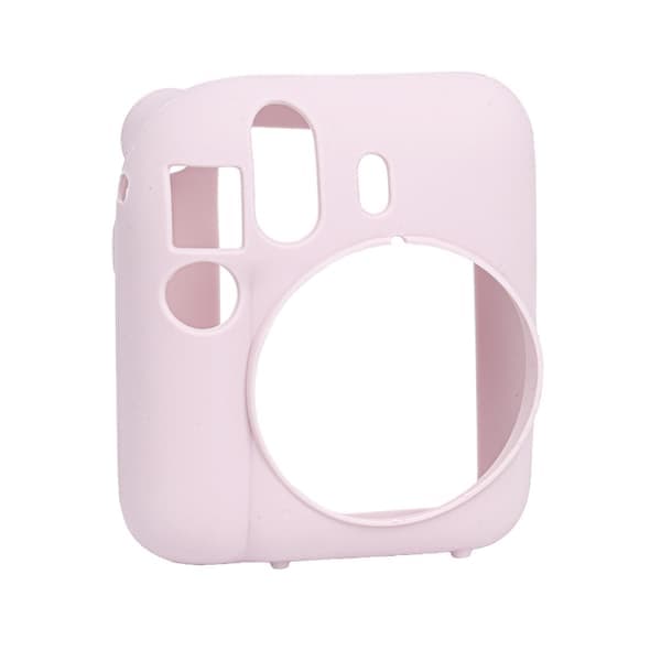 Mjukt silikonkameraskydd för FUJIFILM instax mini 12 Rosa Rosa