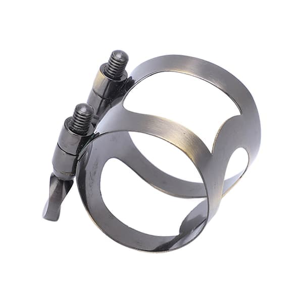 Saksofonligatur Munnstykke Brakett Saksofon Metallklips Musikkinstrument Tilbehør Tenor Antikk Bronse