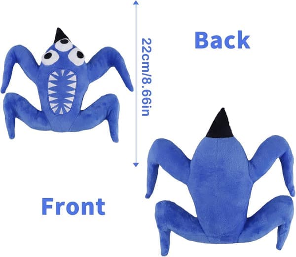 Kosedyr Plysjdukke Bursdagsgaver til gutter jenter barn voksne Blå trekant edderkopp Blue triangle spider