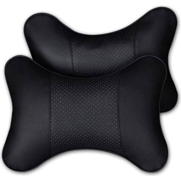 2 kpl Musta auton niskatyyny Auton matkatyyny 25*17*9CM