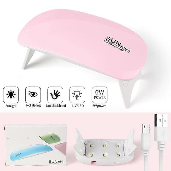 Nagelgelfärgset nagelkit polygelkit med UV-lampa design Svart