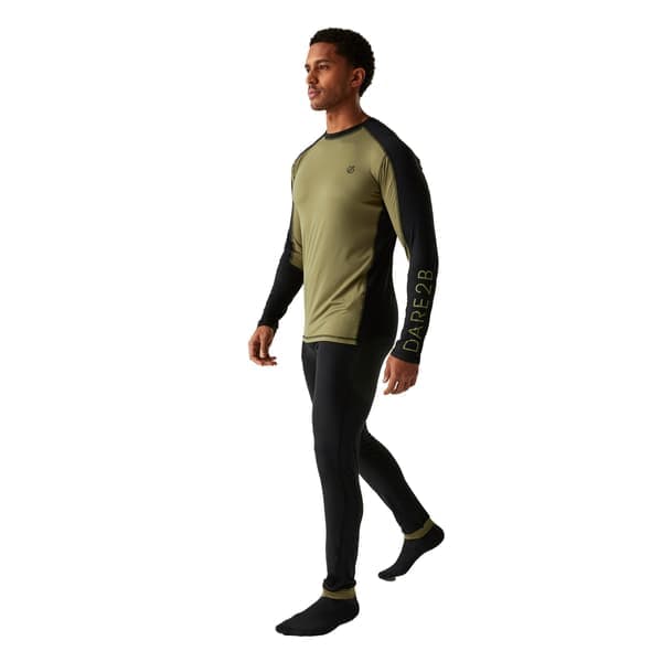 Dare 2B Herre Exchange III Baselayer Sæt XL Sort/Martini Oliven Sort/Martini Oliven XL Black/Martini Olive XL