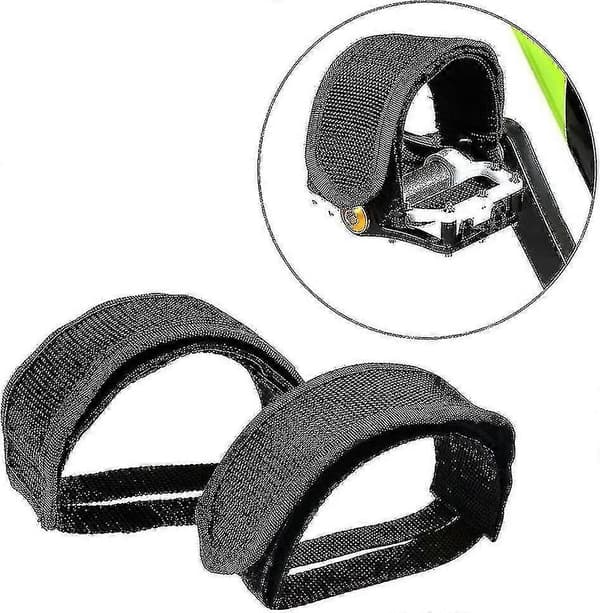 Ett par cykelpedalremmar Pedal Toe Clips Remmar Tejp för Fixed Gear-cykel