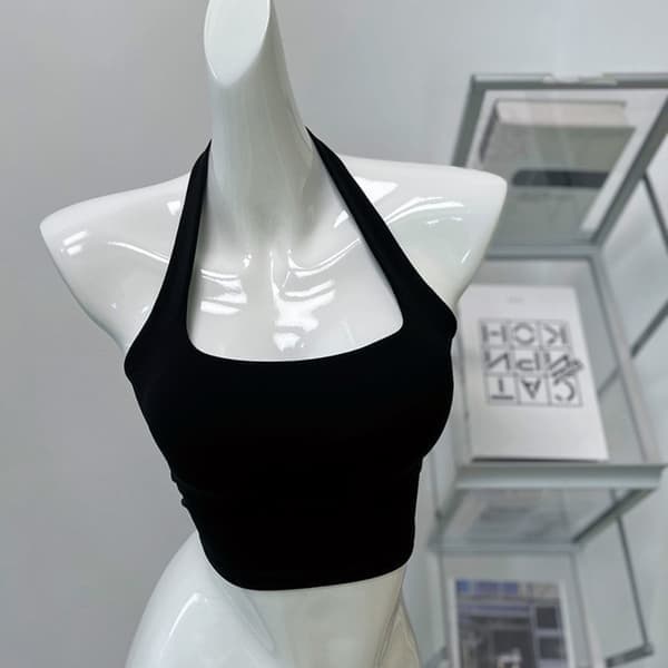 Halterneck Tränings-BH VIT M vit M white M