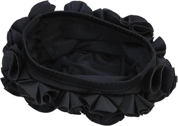 Badehette - Svømmehatt Retro Blomstret Blomst Mote Elastisk Svømmehatt Langt Hår Svømmebadehette for Kvinner Barn