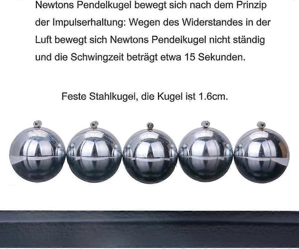 Newton kuglestødspendul stort Newton pendulkuglespil med base
