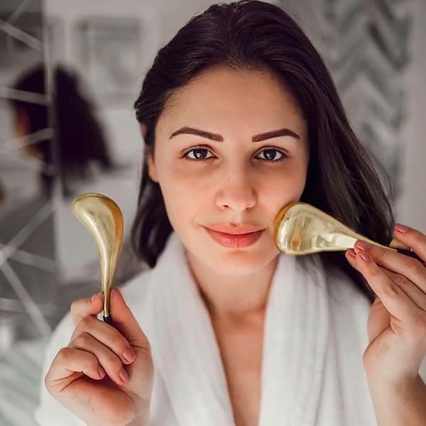 1/2 st Kylande Ansiktsmassage Isglober Sked Ansiktsbehandlingar Kryopinne 2ST