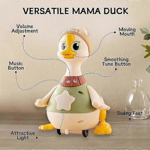 Kävelevä ankkaperhe-leikkisetti vauvoille [DB] Vauvan hanhi