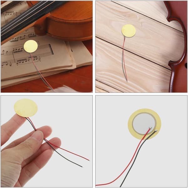 40 stk. Piezo Trigger Buzzer-skiver for tilbehør til akustiske instrumenter