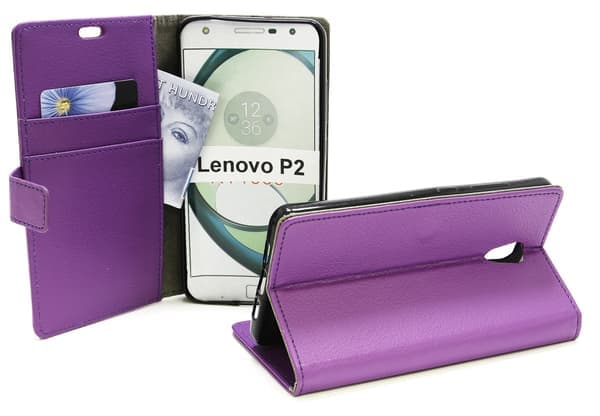 Standcase Plånbok Lenovo P2 Lila Lila