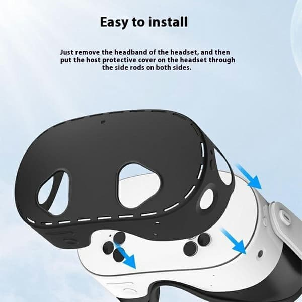 Meta Quest 3S Skal til Headset Silikone Sort