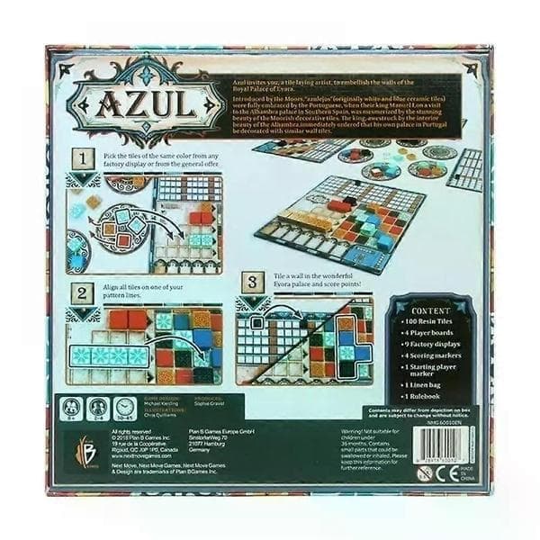Azul brädspel, nyskick, 2-4 spelare